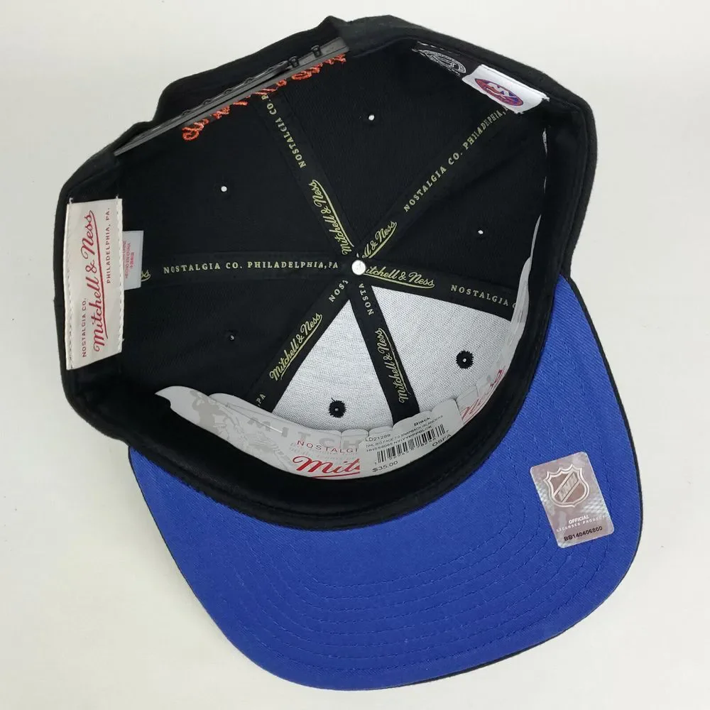 NY Islanders Mitchell & Ness NHL Snapback Hat Cap 3D Logo Gradient Art Black NWT